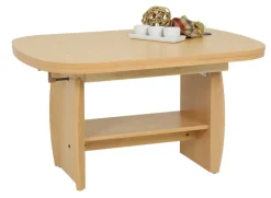 QUARTIER Couchtisch MICHAEL III 90-142 x 68 cm Buche Dekor