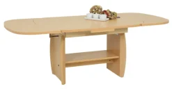 QUARTIER Couchtisch MICHAEL III 90-142 x 68 cm Buche Dekor