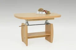 QUARTIER Couchtisch MICHAEL III 90-142 x 68 cm Buche Dekor