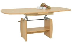 QUARTIER Couchtisch MICHAEL III 90-142 x 68 cm Buche Dekor