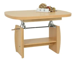 QUARTIER Couchtisch MICHAEL III 90-142 x 68 cm Buche Dekor