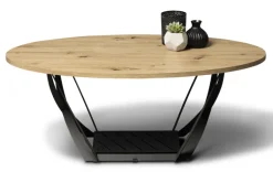 QUARTIER Couchtisch Mona 100x60 cm Artisan Eiche Dekor/schwarz