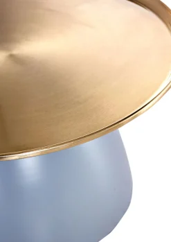 QUARTIER Couchtisch MURPHY grau goldfarbig