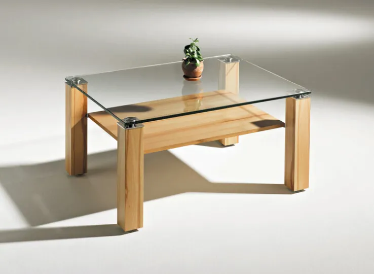 Couchtisch NEW YORK 90 x 43,5 x 60 cm Kernbuche braun