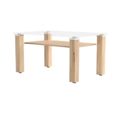 Couchtisch NEW YORK 90 x 43,5 x 60 cm Kernbuche braun