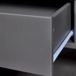 Couchtisch NICLAS 115x45x60 cm Massivholz grau/braun