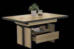 Couchtisch NOAH 110(150) x 70 cm Artisan-Eiche-Dekor braun/schwarz