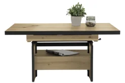 Couchtisch NOAH 110(150) x 70 cm Artisan-Eiche-Dekor braun/schwarz