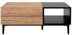 Couchtisch NOLA 100 x 55 cm Artisan Oak/schwarz