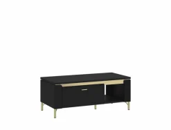 QUARTIER Couchtisch NORICA 110,4x46 cm schwarz matt