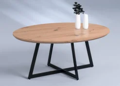 QUARTIER Couchtisch oval TOMY 90 x 70 cm