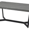 Couchtisch ROLAND 110 x 60 cm Dekor Marmor-Optik grau/schwarz