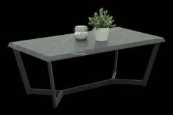 Couchtisch ROLAND 110 x 60 cm Dekor Marmor-Optik grau/schwarz