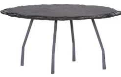 QUARTIER Couchtisch rund BOBBY 80 cm schwarz/ anthrazit