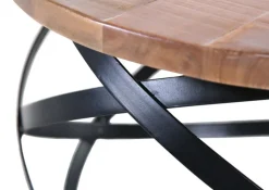 QUARTIER Couchtisch SAM 80 cm braun/ schwarz