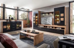 QUARTIER Couchtisch SONATE 110 x 64 cm braun/ schwarz