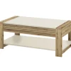 Couchtisch TOMAR 108 x 60 cm braun/kaschmirfarbig