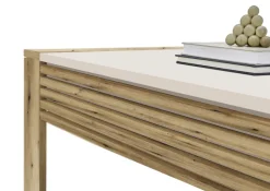 Couchtisch TOMAR 108 x 60 cm braun/kaschmirfarbig