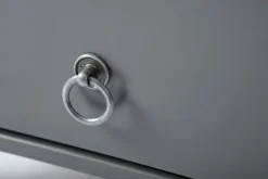 Couchtisch VALENTIN 75x45x75 cm Massivholz Kiefer grau