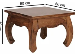 Couchtisch 60x60x40 cm braun