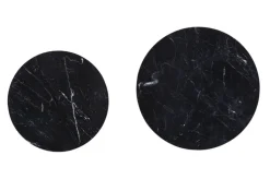QUARTIER Couchtisch-Set IKAROS 2-teilig Marmor schwarz