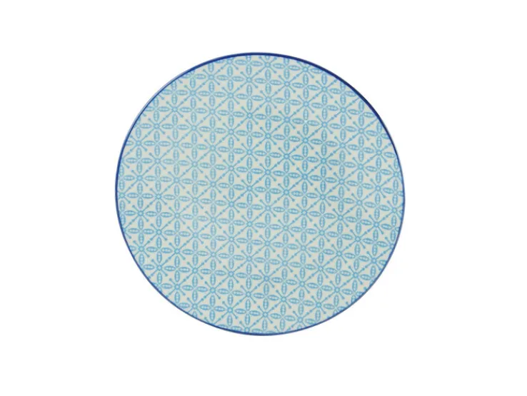 CreaTable Dessertteller MEDITERRAN 4er Set 21 cm blau