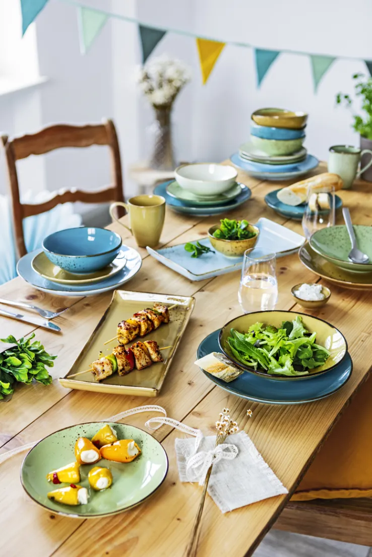 CreaTable Dessertteller NATURE COLLECTION wasserblau