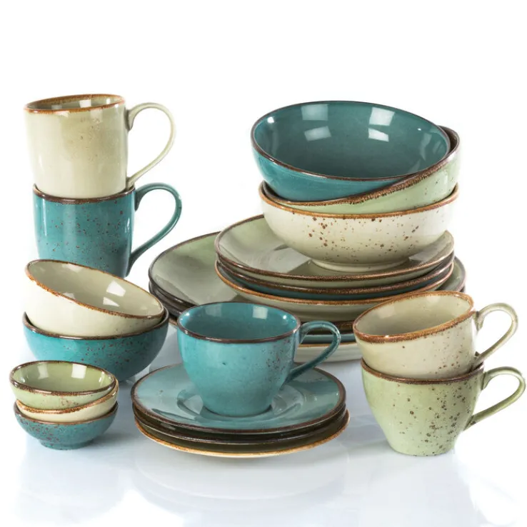 CreaTable Dessertteller NATURE COLLECTION wasserblau