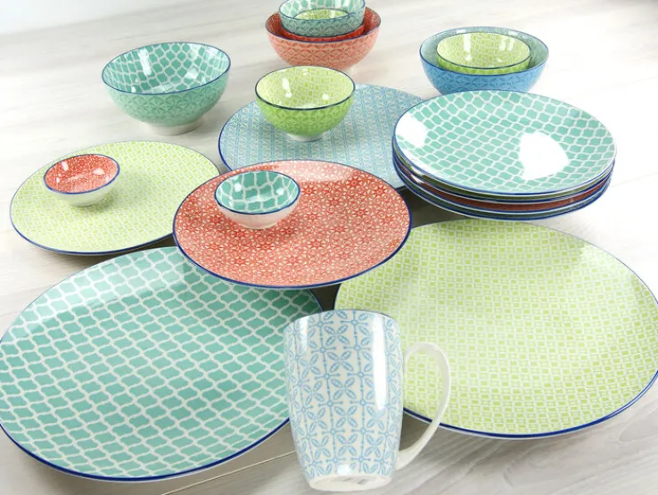 CreaTable Dipschale MEDITERRAN 4er Set 11,5 cm blau