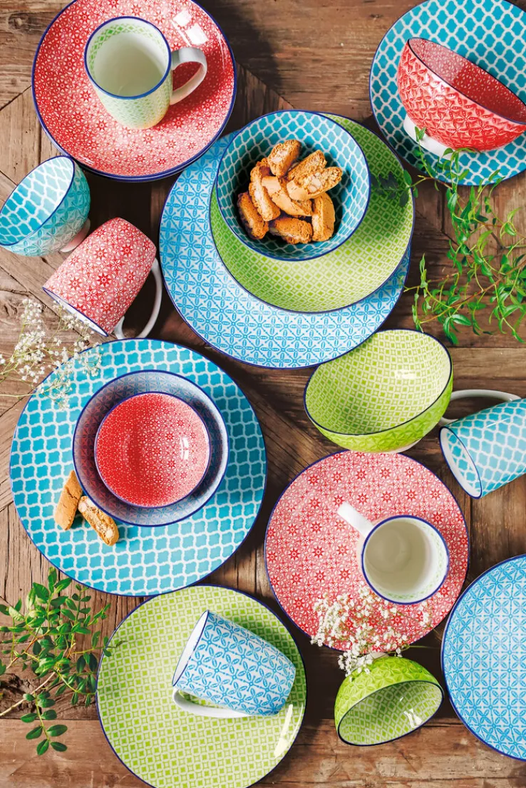 CreaTable Dipschale MEDITERRAN 4er Set 11,5 cm blau