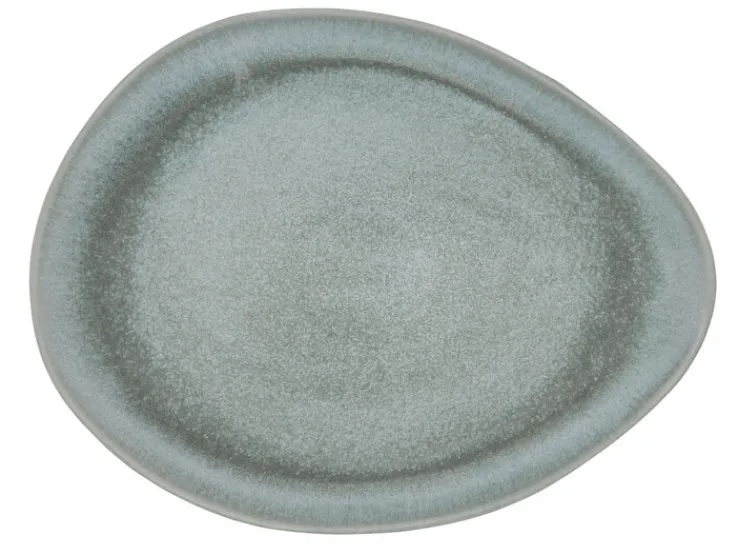 CreaTable Gourmetplatte PIETRA 31 x 24 cm Keramik graphitgrau