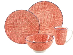 CreaTable Kaffeebecher MEDITERRAN 4er Set - je 300 ml grün