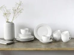 CreaTable Kaffeeservice FLEUR ROYAL 18-teilig creme weiß