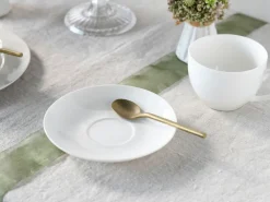 CreaTable Kaffeetasse FLEUR ROYAL 6er Set creme weiß