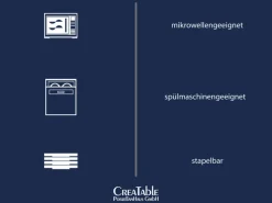 CreaTable Kombiservice 21090 CELEBRATION 50-teilig weiß