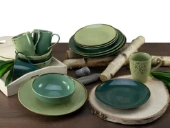 CreaTable Kombiservice NATURE COLLECTION GREEN LIFE 16-teilig grün