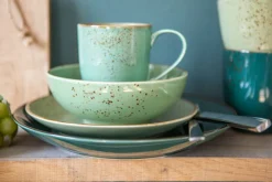 CreaTable Kombiservice NATURE COLLECTION GREEN LIFE 16-teilig grün