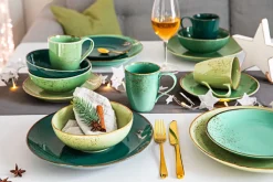 CreaTable Kombiservice NATURE COLLECTION GREEN LIFE 16-teilig grün