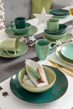 CreaTable Kombiservice NATURE COLLECTION GREEN LIFE 16-teilig grün