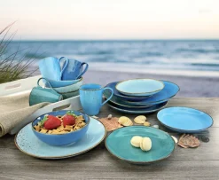 CreaTable Kombiservice NATURE COLLECTION AQUA 16-teilig blau