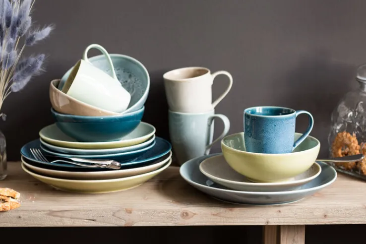 CreaTable Kombiservice NATURE COLLECTION REACTIVA AQUA 16-teilig