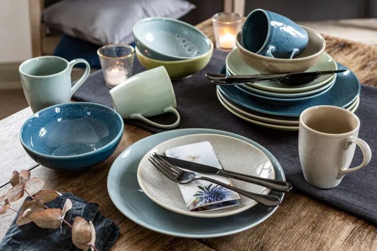 CreaTable Kombiservice NATURE COLLECTION REACTIVA AQUA 16-teilig