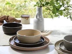 CreaTable Kombiservice NORDIC MOCHA MOUSSE Glaskeramik 16-teilig Mehrfarbig