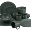 CreaTable Kombiservice SOFT TOUCH BLACK 16-teilig schwarz