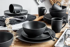 CreaTable Kombiservice SOFT TOUCH BLACK 16-teilig schwarz