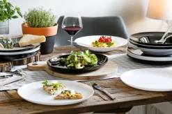 CreaTable Pastateller ITALIEN PARTY 29 cm Glas schwarz