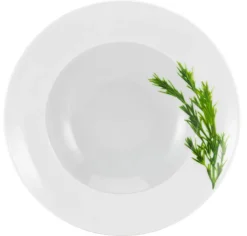 CreaTable Pastateller KRÄUTER ROSMARIN 6er Set weiß