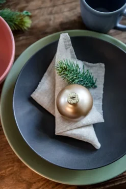 CreaTable Pastateller SOFT TOUCH 6er Set schwarz matt