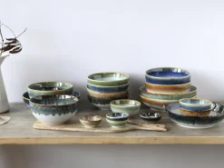 CreaTable Poke Bowl CASCADE Keramik Steinzeug Durchmesser 22,5 cm glasiert Grün