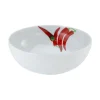 CreaTable Schale KRÄUTER CHILLI 25 cm Porzellan weiß